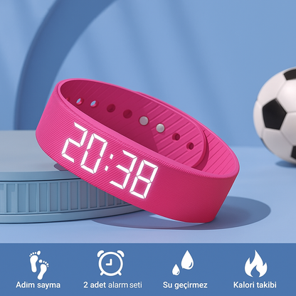 NivoraConcept™ Akıllı Bileklik – Adım Sayar, Kalori Takibi, Su Geçirmez